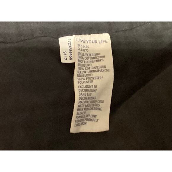 American Eagle Outfitter jacket plaid lining women’s L black - Picture 5 of 7